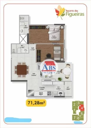 Imagem Apartamento à venda, 65 m² por R$ 427.700,00 - Vila Guilhermina - Praia Grande/SP