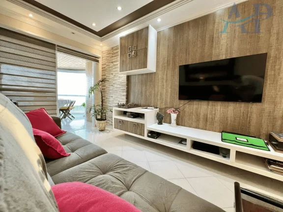 Imagem Apartamento em Praia Grande Frente Mar com 3 Dormitórios