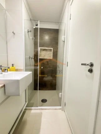 Imagem Apartamento mobiliado, 2 dormitórios, 2 banheiros (1 suite), sala, cozinha, área de serviço e var...