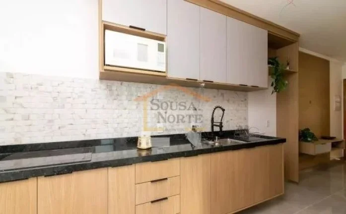 Imagem Apto decorado, 2 dormitórios, sala, cozinha, banheiro, área de serviço, 1 vaga. 37m².
Acabamento...