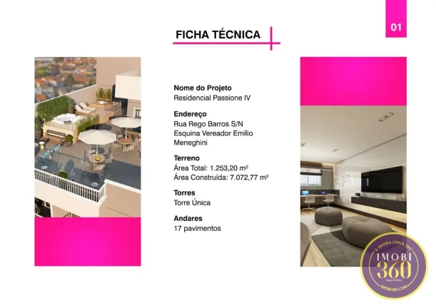 Imagem APTOS EM OBRAS RUA REGO BARROS, 02 DORMS, 52 MTS COM VAGA 350.000,00