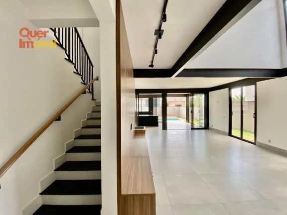 Imagem Casa de luxo no Condomínio Residencial Bela Vista: 3 suítes, 2 salas, 5 banheiros, 4 vagas na cidade de Ribeirão Preto-SP - Jardim Olhos D Água I. Quer Imóvel Negócios Imobiliários.