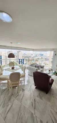 Imagem Apartamento Família Mooca Andar Alto 122m2 3 suítes Sacada Gourmet 2 Vagas!