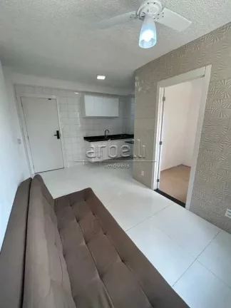 Imagem Apartamento com 35 M², 2 dormitórios, 1 banheiro, sala e cozinha. Apartamento com espaços planeja...