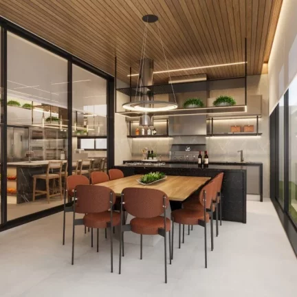 Imagem Espetacular casa em condomínio à venda em Barueri-SP, Tamboré: 4 quartos, 4 suítes, 6 banheiros, 6 vagas, 600m²!