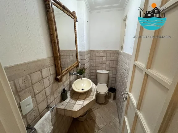 Imagem Casa em condomínio pé na areia c/ vista ao mar para venda e locação em Juquehy com 4 suítes, 10 pes. 201m² de área construída | Juquehy Imobiliária