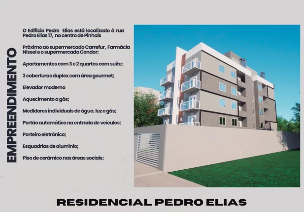 Imagem COBERTURA com 2 dormitórios à venda com 137.97m² por R$ 579.000,00 no bairro Centro - PINHAIS / PR