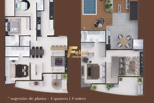 Imagem COBERTURA DE ALTO PADRÃO, 04 QUARTOS, 04 SUÍTES EM JARDIM CAMBURI, VITÓRIA/ES.