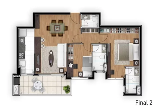 Imagem Apartamento para Venda em Curitiba, Ahú, 2 dormitórios, 1 suíte, 2 banheiros, 1 vaga