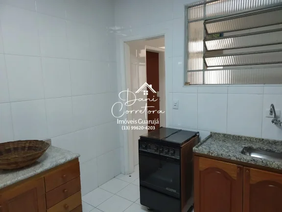 Imagem Apartamento lado praia Enseada, Guarujá-SP! 2 quartos, 2 salas, 2 banheiros, 1 vaga, 77m².