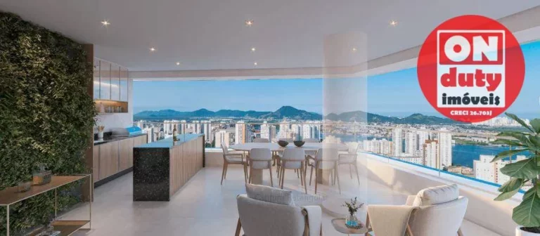 Imagem Apartamento com 3 e 4 suítes à venda, 102 m² a 260m2 a partir de R$ 1.800.000 - Ponta da Praia - Santos/SP
