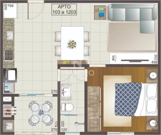 Imagem Res. Acácias | Vila Lenzi | 51m²