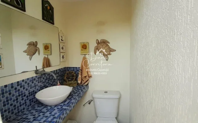 Imagem Casa de Luxo em Condomínio na Enseada - Guarujá-SP: 5 Quartos, 5 Suítes, 2 Salas, 7 Banheiros, 4 Vagas, 350m².