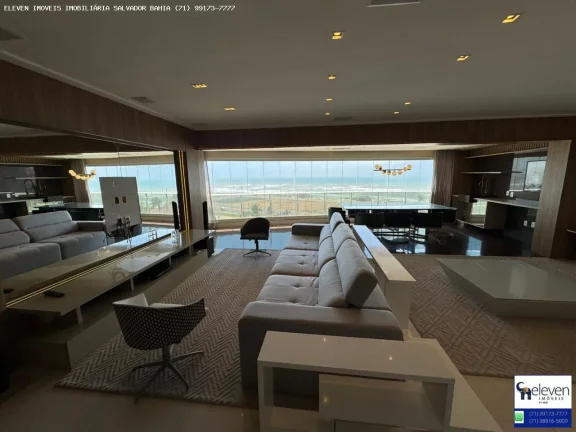 Imagem APARTAMENTO NO HEMISPHERE 360° PITUAÇU - 4 SUÍTES COM 200M2, NA MELHOR TORRE, VISTA MAR, FRONTAL,PORTEIRA FECHADA,