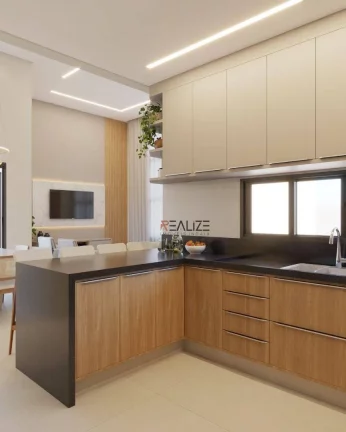 Imagem Casa moderna com 3 suítes à venda, 192 m² por R$ 1.790.000 - Condomínio Park Gran Reserve - Indaiatuba/SP