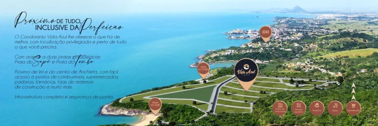 Imagem Lote Vista Azul, 403,00 mts2, Pé na Areia, Area de Lazer Completa, Iriri, Anchieta - ES