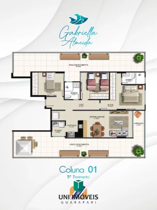 Imagem Residencial Gabriella Almeida 02 e 03 quartos a venda na Praia do Morro - Guarapari