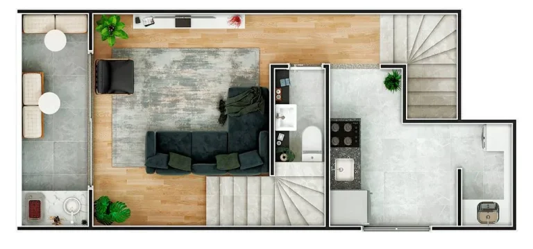Imagem CASA COM 104.69 m² - GUILHERMINA - PRAIA GRANDE SP