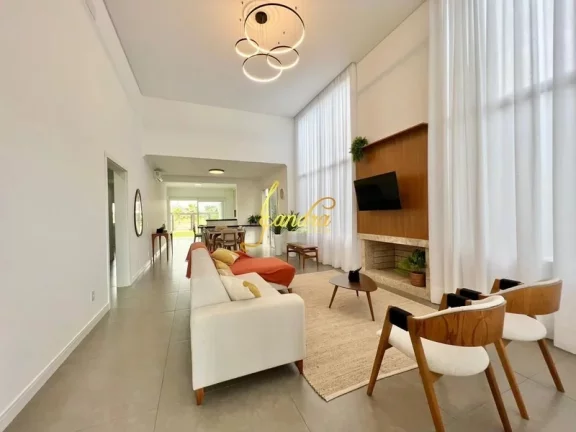 Imagem Excelente Casa no Condomínio Riviera Estilo contemporânea! Composta por 4 suítes, sendo 2 americanas,