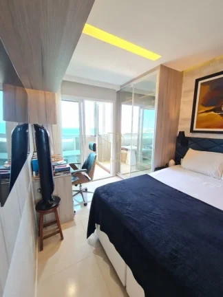 Imagem Aluguel | Apartamento 1/4 Vista Mar em Patamares | Porteira Fechada | Decorado e Projetado