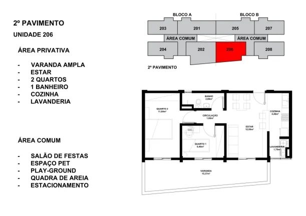 Imagem Apartamento 2 quartos, 52 m2, Colombo. Novo. R$ 249.990,00.