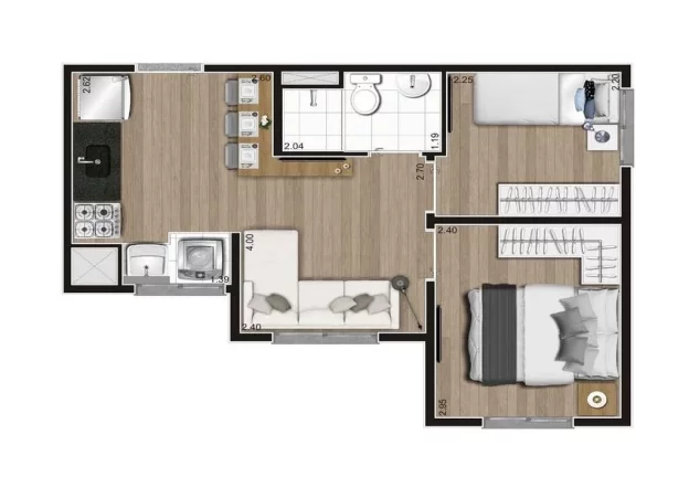 Imagem APARTAMENTO RESIDENCIAL em São Paulo - SP, Terceira Divisão de Interlagos