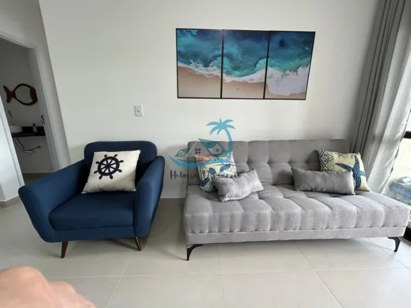 Imagem Apartamento novo e mobiliado com 2 dormitórios e 3 banheiros a venda à 200 metros da Orla do Itaguá em Ubatuba.