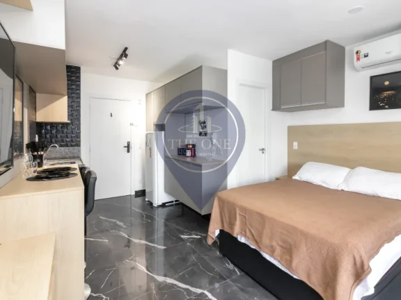 Imagem Studio à venda em São Paulo-SP, bairro Bela Vista: 1 quarto, 2 salas, 1 banheiro, 25m² de área. Venha conferir!