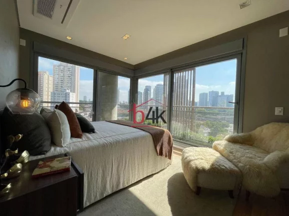 Imagem Apartamento no O Parque Brooklin com 197m² de área, 3 suítes, 3 vagas de garagem, varanda com churrasqueira.
