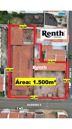 Imagem Casa com 4 dormitórios à venda, terreno total de 1.500 m², por R$ 1.800.000 - Santa Cruz - Rio Claro/SP