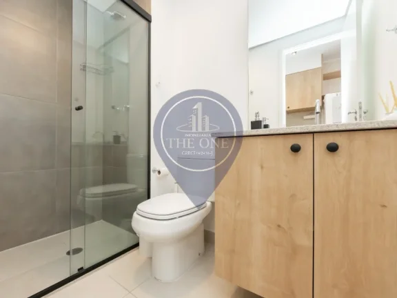 Imagem Venda de Apartamento de 1 Quarto na Cidade de São Paulo-SP, Bairro Pinheiros: Suite, Sala, Banheiro, 27m² de área!