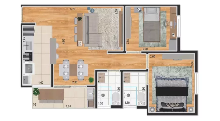 Imagem APARTAMENTO RESIDENCIAL em Santo André - SP, Vila Metalúrgica