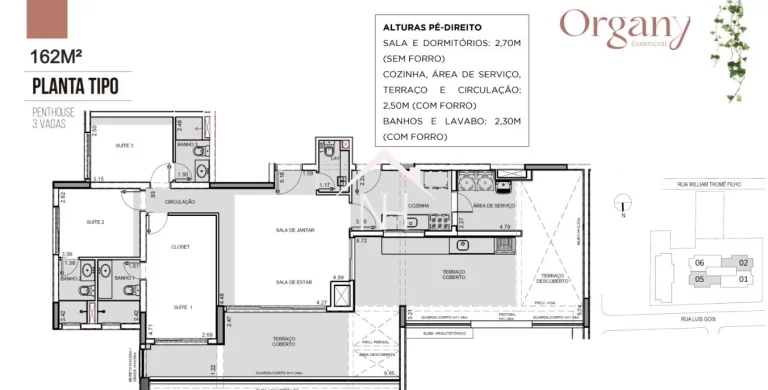 Imagem Apartamento de 162m c/ 3 suítes, 2 vagas, terraço gourmet, playground, piscinas, sauna, academia, delivery, espaço gourmet, brinquedoteca, delivery