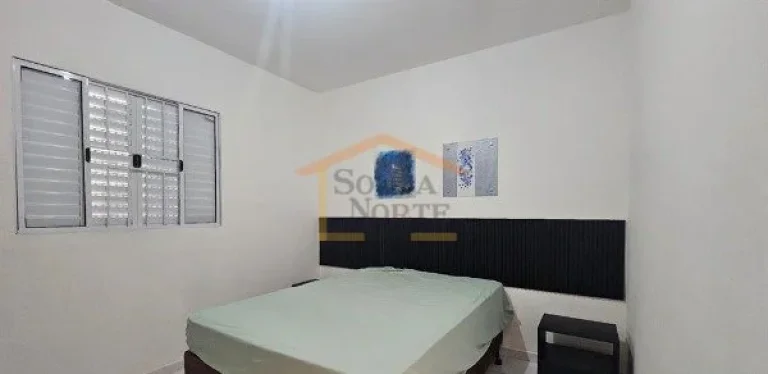 Imagem Apartamento 2 dormitórios, mobiliado e equipado, sendo 1 dos dormitórios com cama de casal e armá...