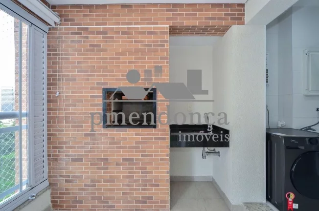 Imagem Apartamento com 94 m², varanda gourmet com churrasqueira, living integrado a cozinha, lavabo, 2 Sui...