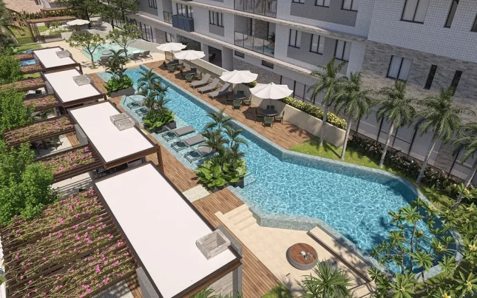 Imagem Apartamento com 2 dormitórios à venda, 57 m² por R$ 530.000,00 - Ponta de Campina - Cabedelo/PB
