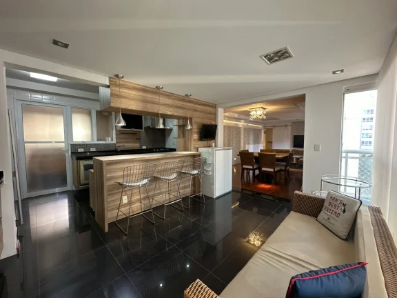 Imagem Apartamento 131M², 3Q, 3 Suítes, 5 Banheiros, 3 Vagas, Academia, Piscina, Sauna, Churrasqueira, Brinquedoteca, Mobiliado, Salão de Festas, SPA.