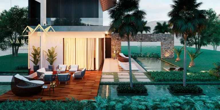 Imagem Casa de luxo à venda em Foz do Iguaçu-PR, no condomínio Golf CLUB com 4 quartos, 3 suítes, 6 salas, 5 banheiros, 3 vagas de garagem