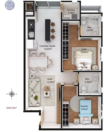 Imagem Apartamento 2 dormitórios!