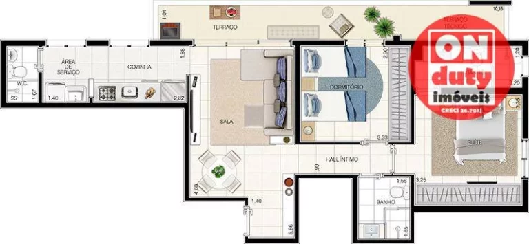 Imagem Apartamento com 2 dormitórios à venda, 79 m² por R$ 1.087.900,00 - José Menino - Santos/SP