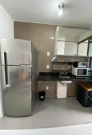 Imagem Studio mobiliado à venda no Brooklin , 31m², 1 vaga. Oportunidade para investidor: já alugado!