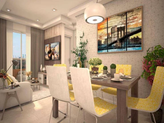 Imagem Apartamento com 2 dorms, Guilhermina, Praia Grande - R$ 420 mil, Cod: 136