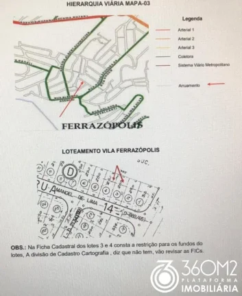 Imagem Terreno para Venda em São Bernardo do Campo / SP no bairro Ferrazópolis