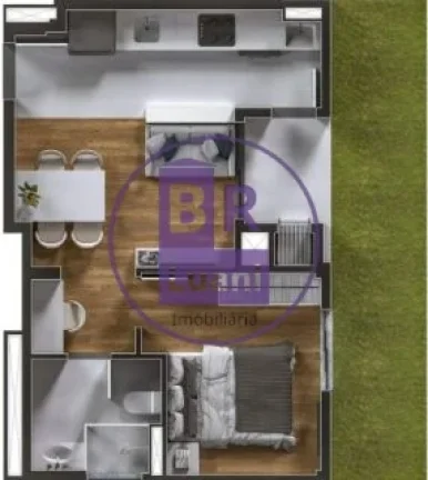 Imagem Apartamento térreo com garden