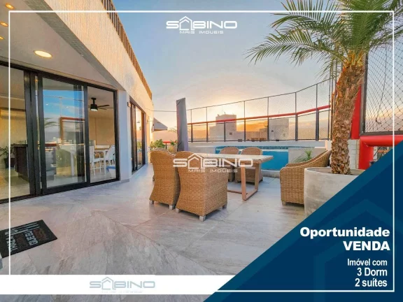Imagem Cobertura Pé na Areia à venda com 3 Dormitórios 2 suítes 200 m² - Riviera de São Lourenço - Bertioga SP
