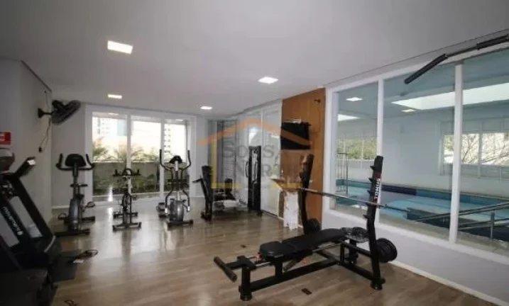 Imagem Apartamento com 42 m², composto por 1 dormitório, 1 banheiro, sala integrada com varanda e área d...
