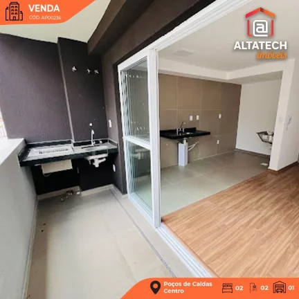 Imóvel com 2 Quartos à Venda, 65 m² em Centro - Poços De Caldas