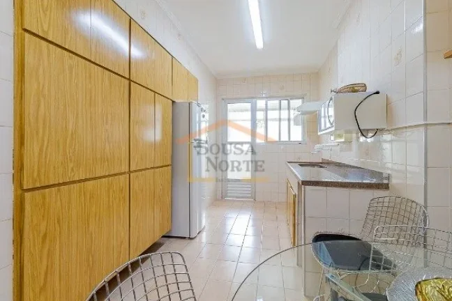 Imagem Apartamento 95m², dispõe de 2 dormitórios, 3 banheiros, sala dois ambientes, cozinha e area de se...