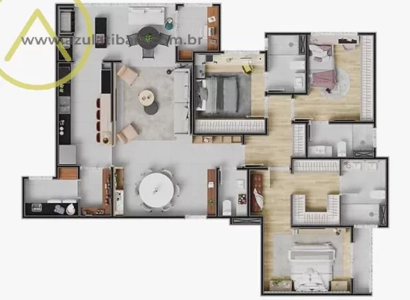 Imagem Apartamento para Venda em Atibaia, Vila Giglio, 3 dormitórios, 3 suítes, 4 banheiros, 2 vagas