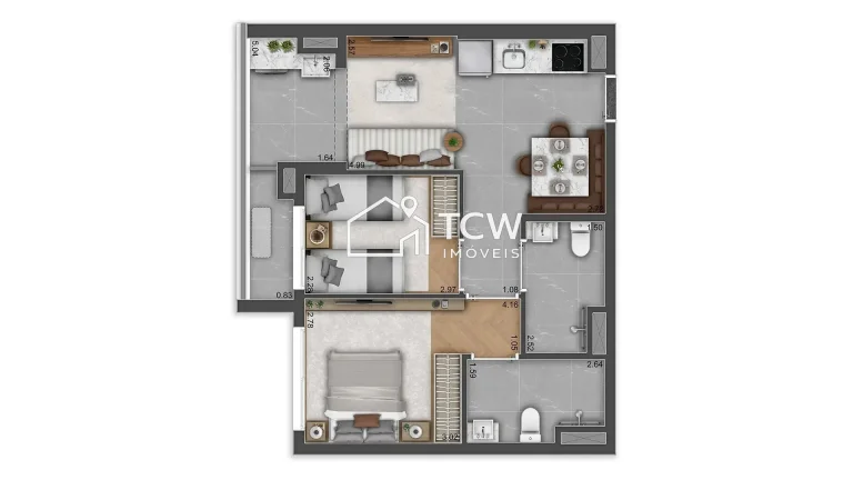 Imagem Apartamento à venda no bairro Cidade Monções - São Paulo/SP, Zona Sul